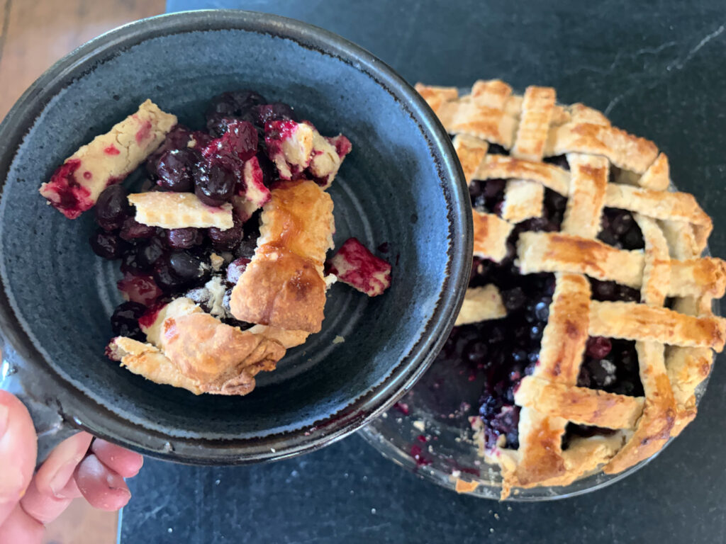 New England Blueberry Pie, the Old-Fashioned Way